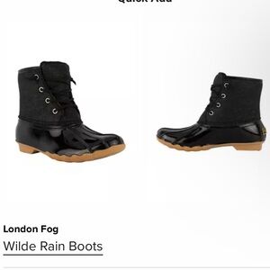 London Fog rain boots